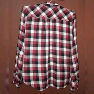 DNMX WOMEN CHECKED SHIRT