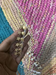 12 Pcs golden Small Hair Clips// mini Claw No Slip