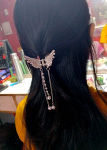 White Diamond Butterfly Clucher