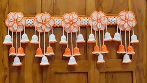 handmade crochet flower toran