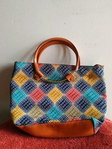 Colorful Patterned Tote Bag