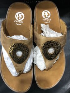 Pavers England Gold Sandals