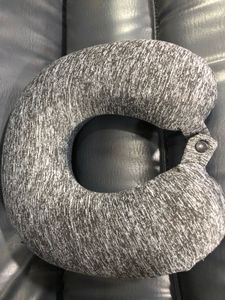 Gray Travel Neck Pillow With Memory Foam