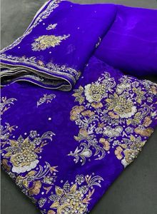 Dabka, zari, sequence Work Suit