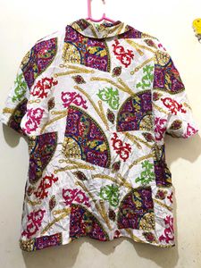 Patterned Button-Down Shirt Till 38