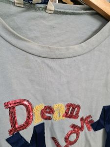 Blue Net Casual Dress