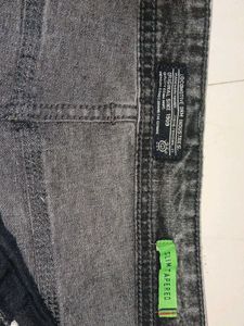 Ripped Gray Wash Jeans