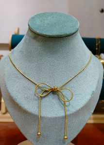 Bow Knot Lariat Necklace