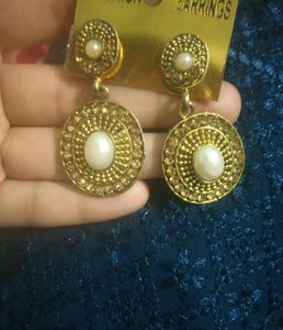 Golden Dangling Earrings