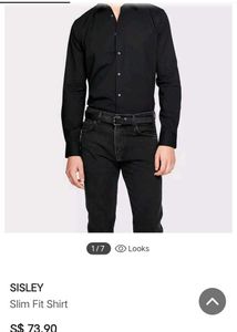 SISLEY Men&#39;s Check Shirt