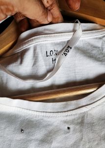 Studded Basic white T-shirt