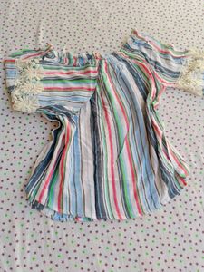 Striped Off-Shoulder Top