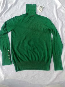 Zara Green Turtleneck Sweater