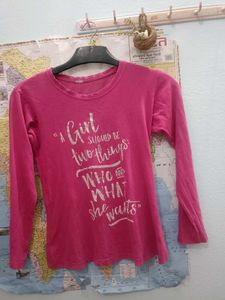 Pink Graphic Print Tee