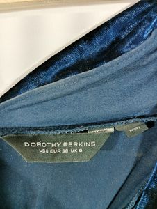 Royal Blue Velvet Western Dress (Women)