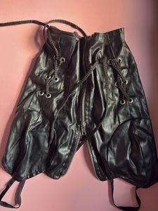 Black Corset Top with Zipper