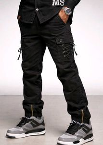 Stylish Black Cargo Pants, 32 Size