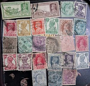 25British-India Stamp collection