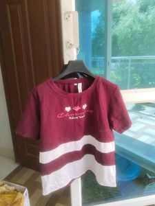 Striped Graphic Tee - Charming Future Travel