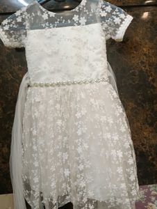 Party Wear White Frock
