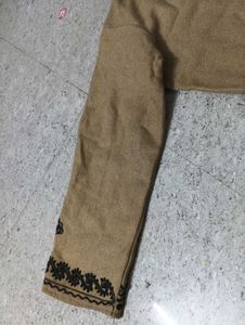 Vintage Embroidered Wool Cardigan