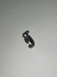 Black onyx Pendant Pure Silver