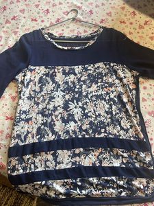 Next Floral Semi-Sheer Blouse