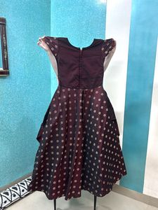 Elegant Burgundy Occasion Dress