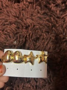 Gold Star &amp; Heart Earrings Set