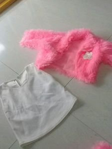 Midey And Top With Jacket For 3 To 6 Months