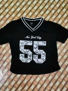 Black 'New York City 55' Tee