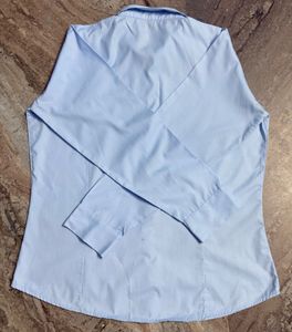 Office Light Blue Shirt for Girls