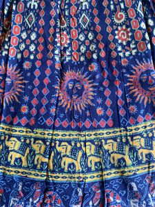 Printed Wrap Skirt