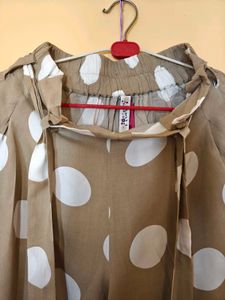 Koovs Polka Dot cotton Culottes