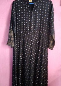 Elegant Black Ethnic Gown || Worn Once