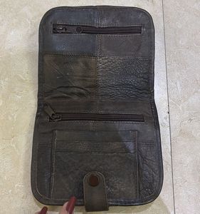 Pure Leather Wallet For Men/Women