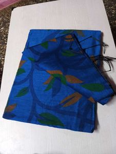 New Single Cotton Silk Saree Without Blouse