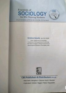 Essential Sociology For Nursing Students Textbook