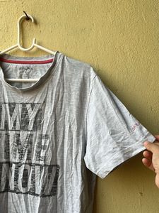 mens spunk grey cotton tshirt