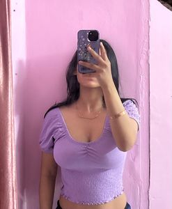 CUTE LAVENDER TOP