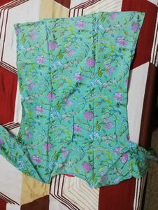 Floral Print Cotton tunic kurta