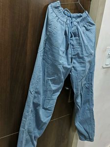 Blue Casual Joggers