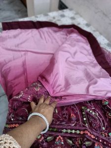 Embroidered Lehenga Choli Net Fabric