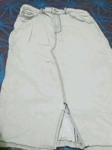 Denim Pencil Skirt