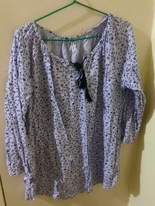 Floral Print Tunic Top