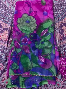 Pink Purple Saree