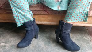 Black Suede Ankle Boots