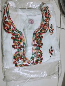 Red &amp; Black Printed Kurti Top