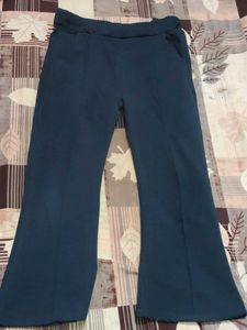 Blue Flare Leggings