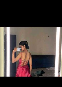Red Satin Mini Dress